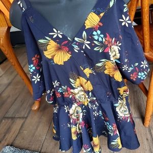 Shein cold shoulder blouse